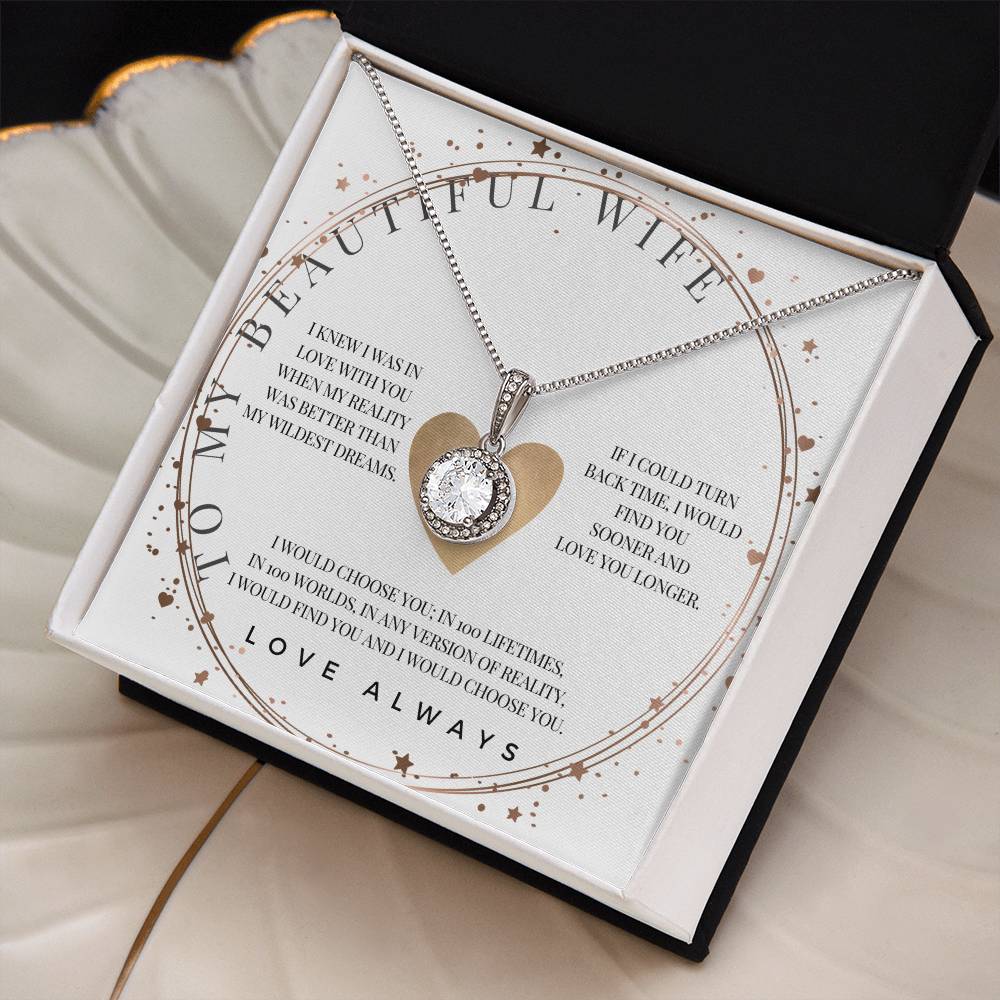 "To My Beautiful Wife" ~ Your Love Is Golden ~ Eternal Hope Pendant