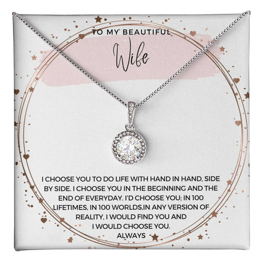 "To My Beautiful Wife" ~ Starlit Love ~ Eternal Hope Pendant