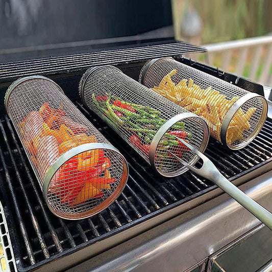 Round BBQ Grill Baskets